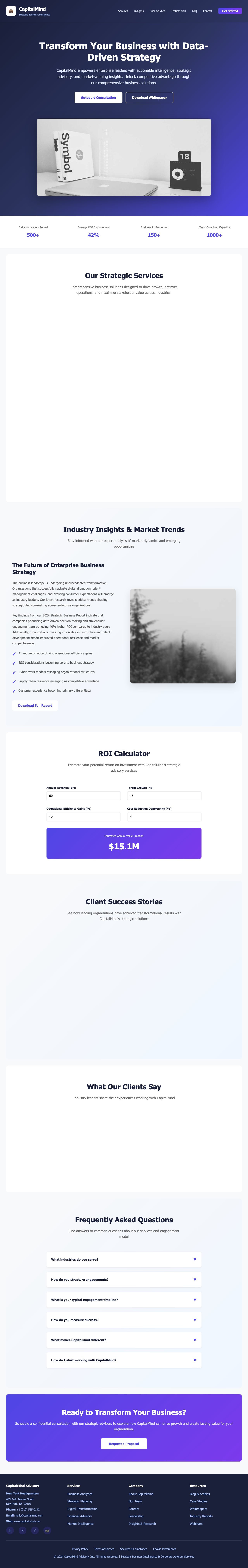 Business page with no accessibility violations