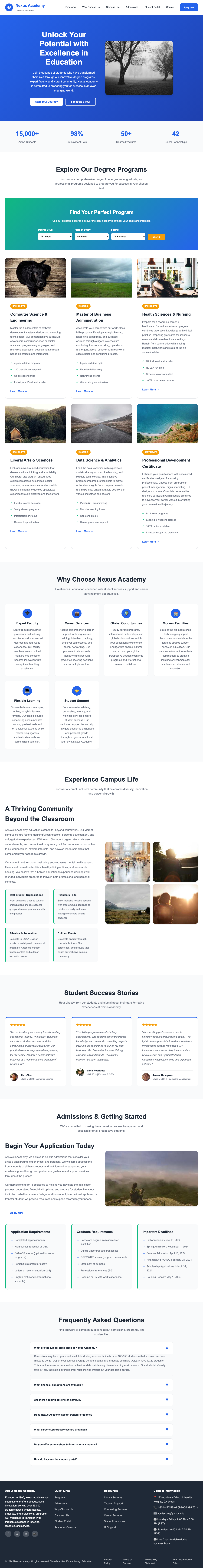 Education page with AIMAC score 3.9 (7 serious violations)