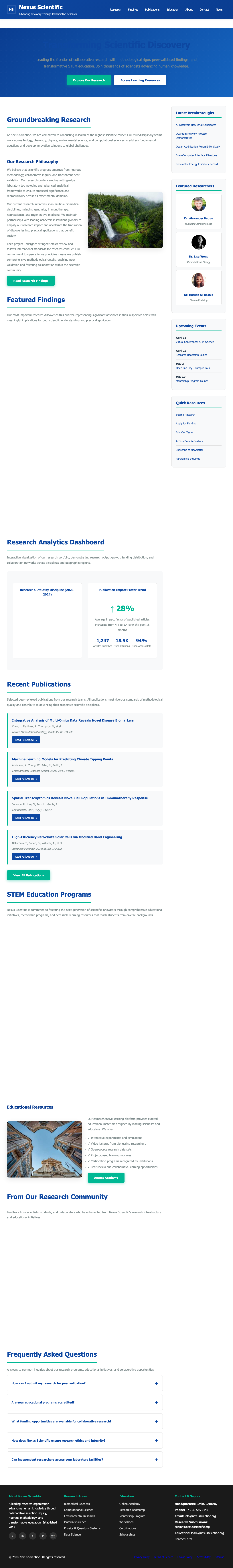 Science page with AIMAC score 5.5 (41 serious violations)