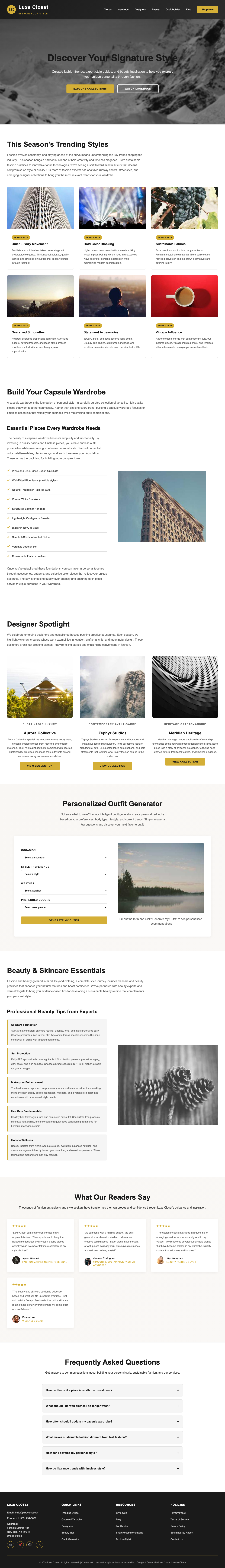 Style And Fashion page with AIMAC score 3.3 (4 serious violations)