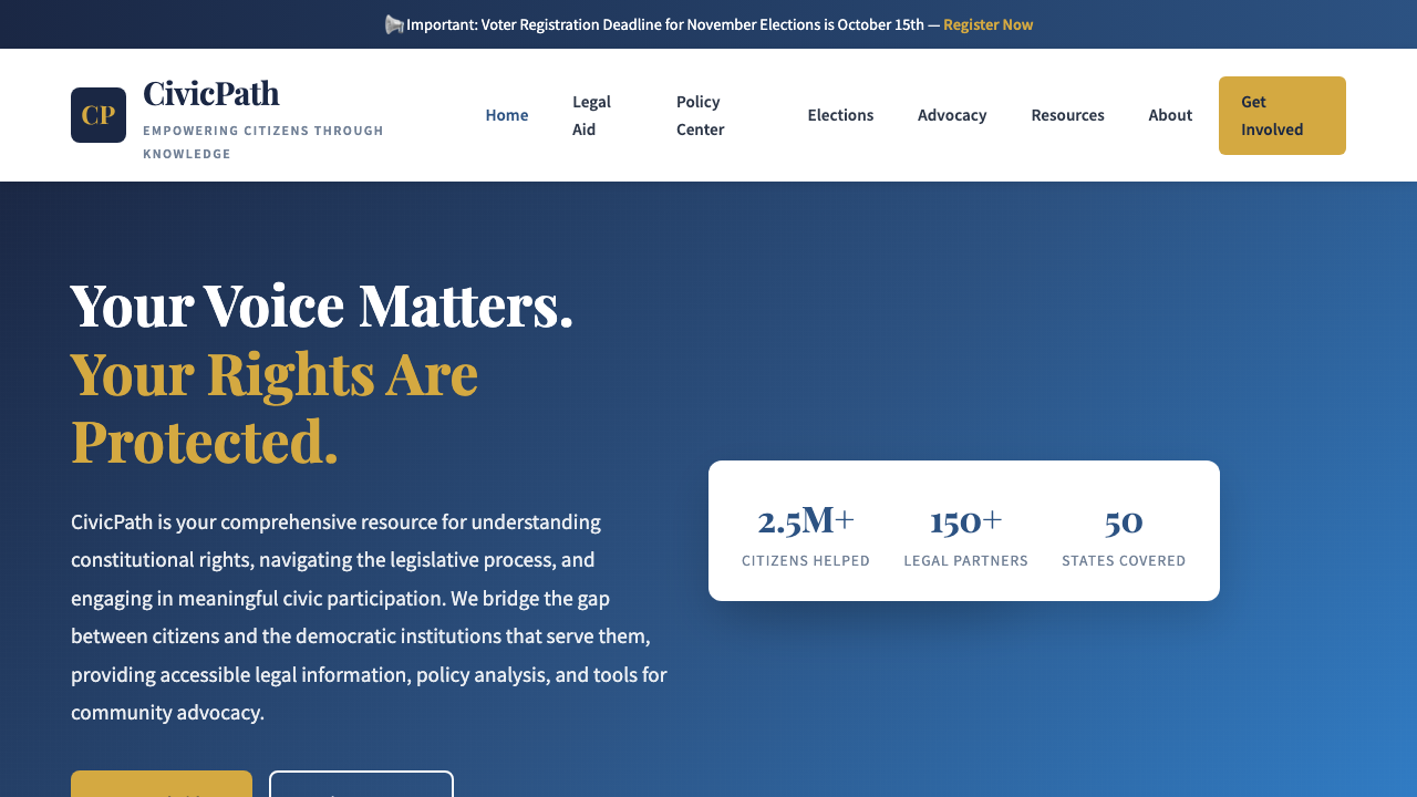 View Law Government and Politics page