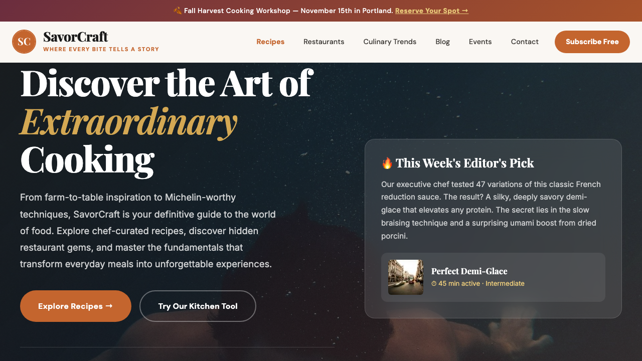 View Food and Drink page