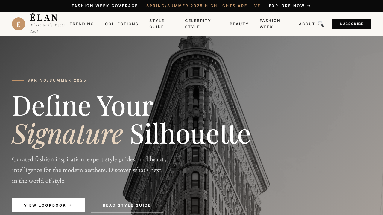 View Style and Fashion page