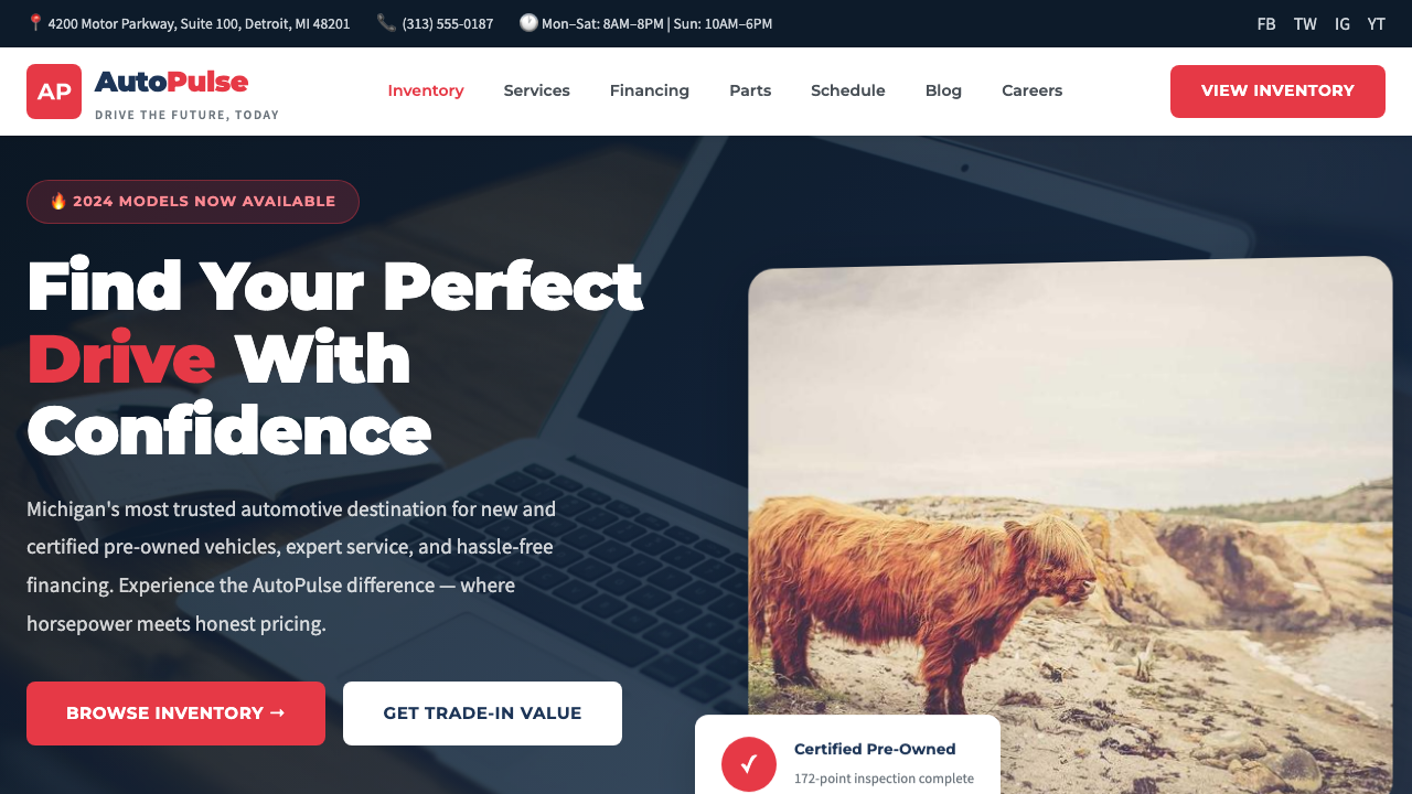 View Automotive page