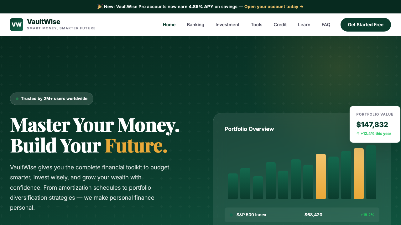 View Personal Finance page