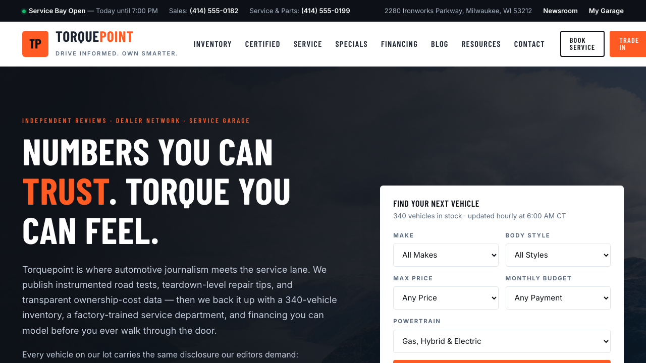 View Automotive page