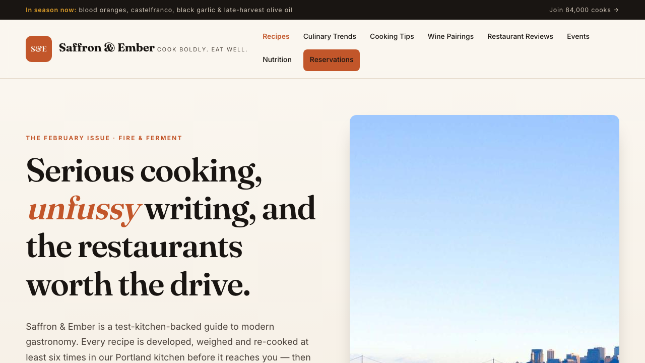 View Food and Drink page