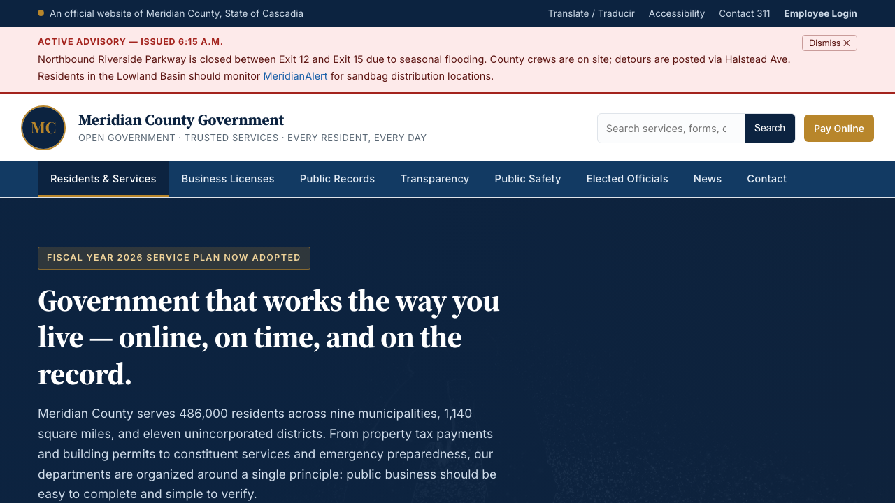 View Government page