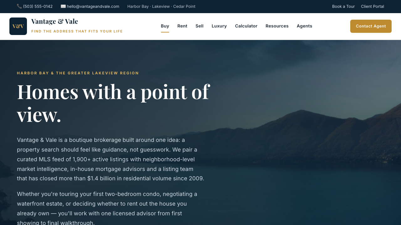 View Real Estate page