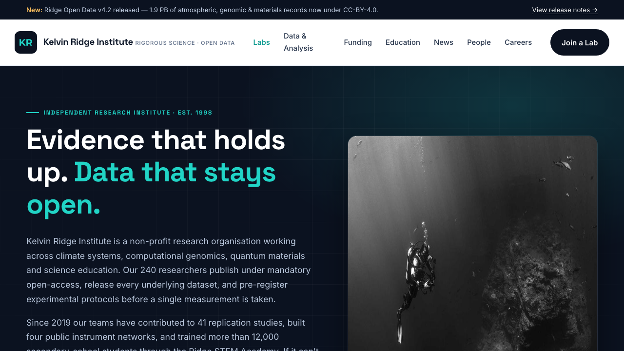 View Science page