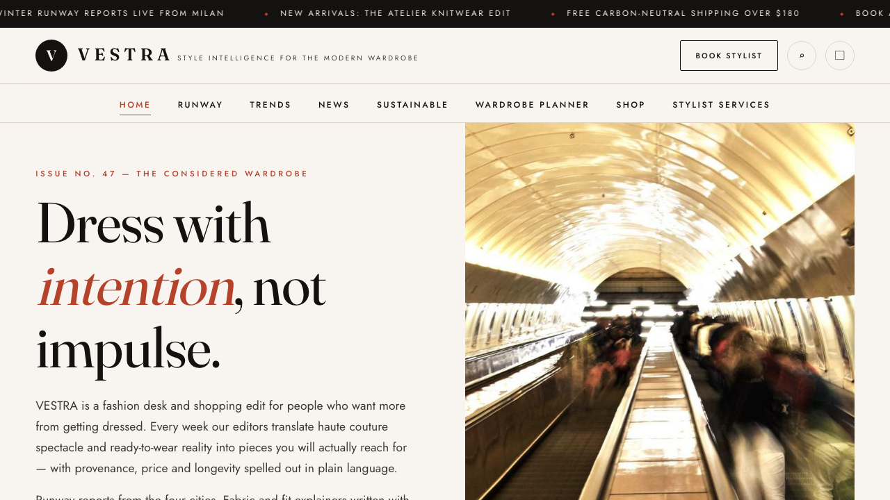 View Style and Fashion page