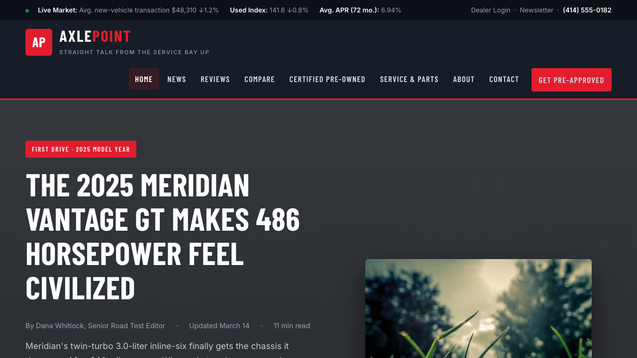View Automotive page