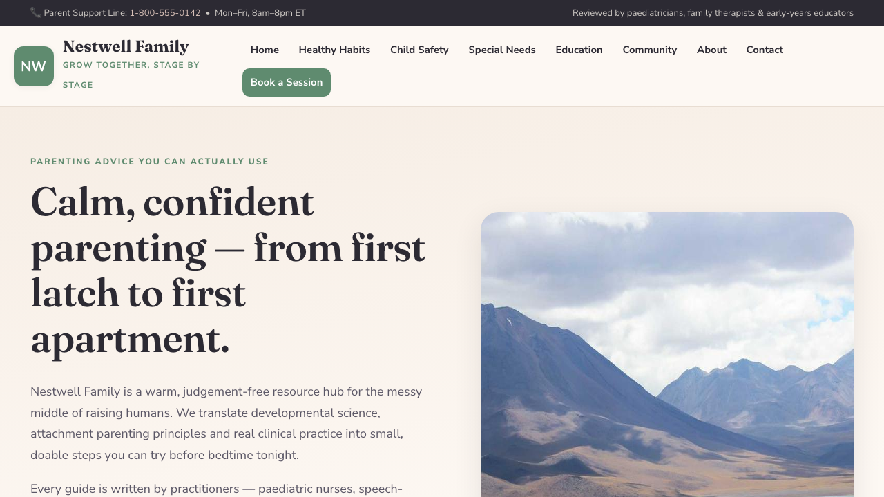 View Family and Parenting page