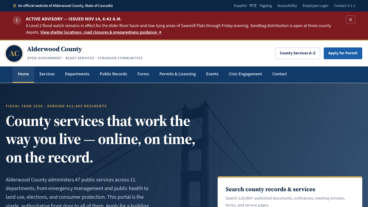 View Government page