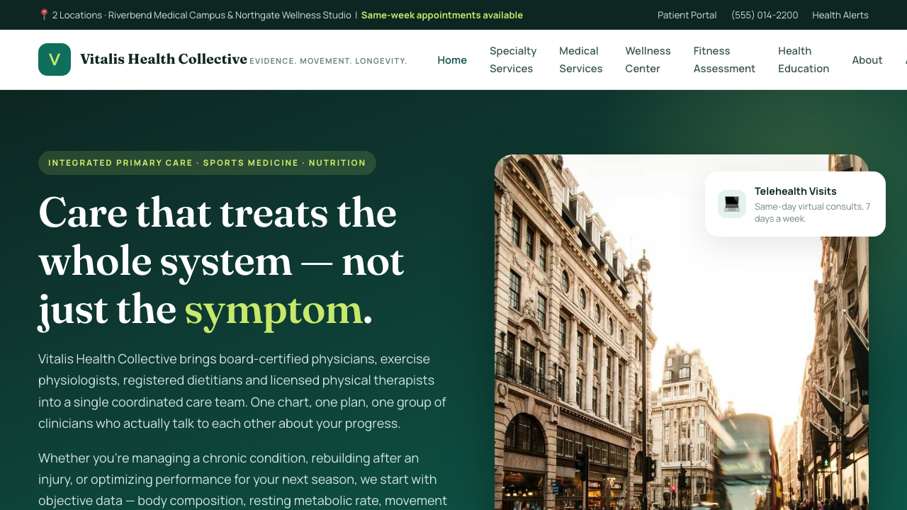 View Health and Fitness page