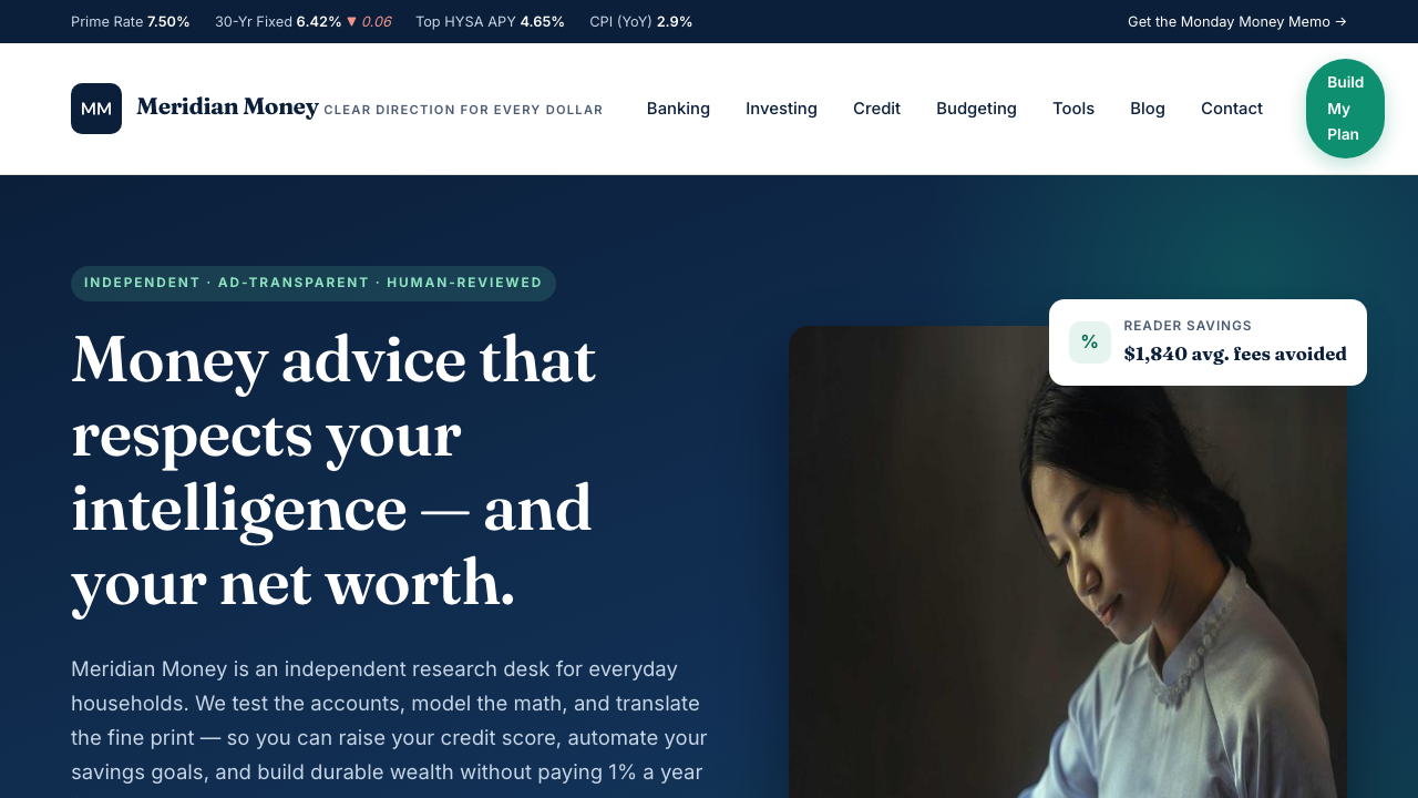 View Personal Finance page