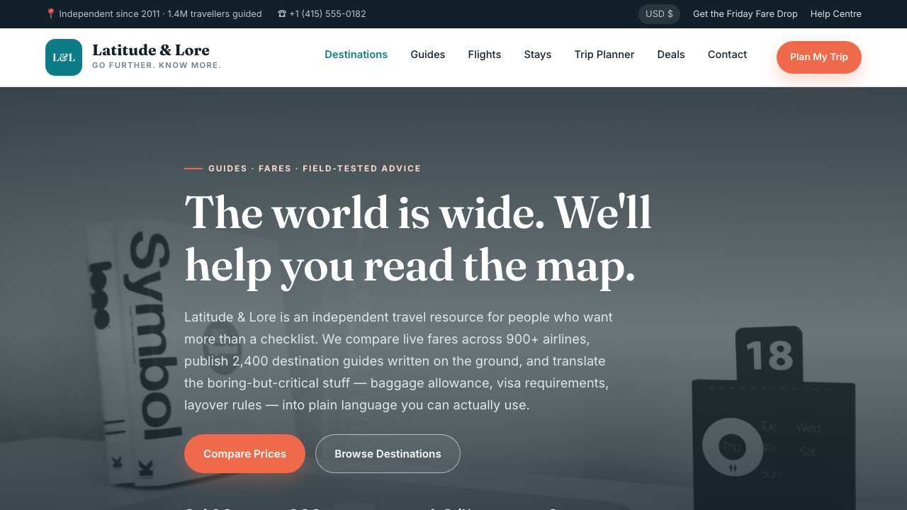 View Travel page