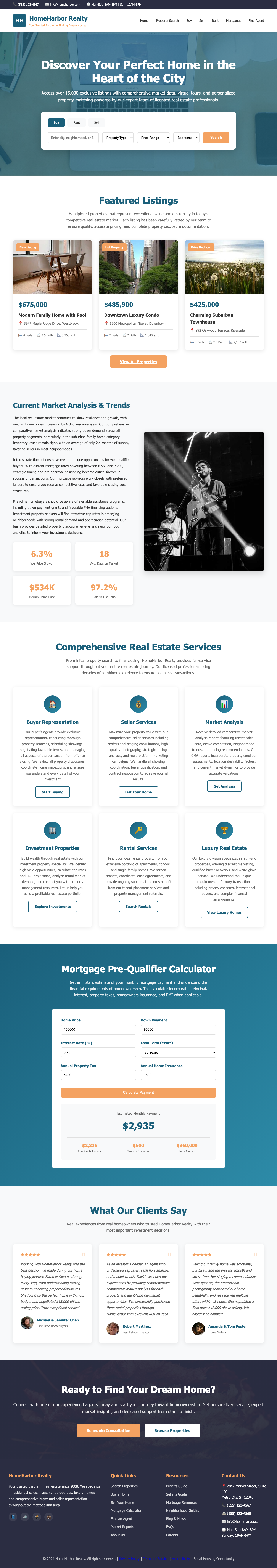 Real Estate page with AIMAC score 15.7 (3 critical and 18 serious violations)