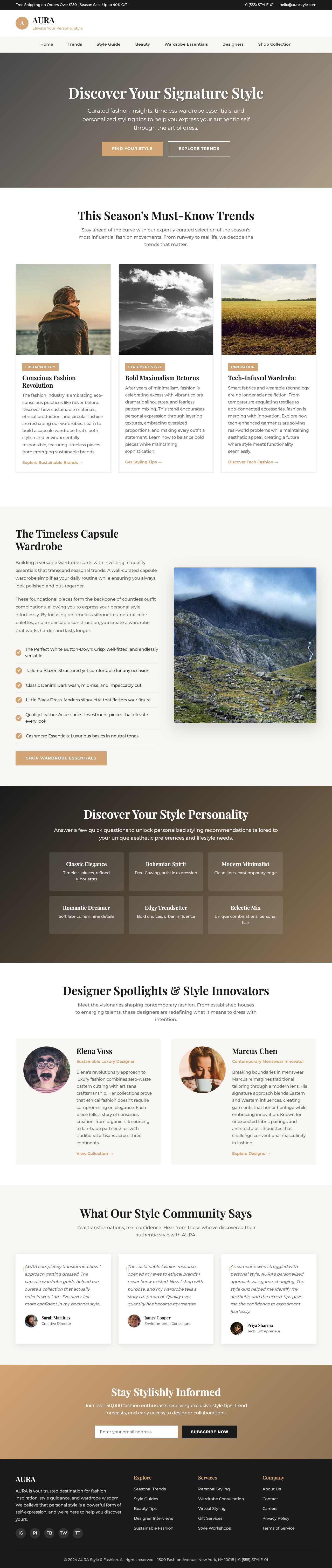 Style And Fashion page with AIMAC score 4.4 (13 serious violations)