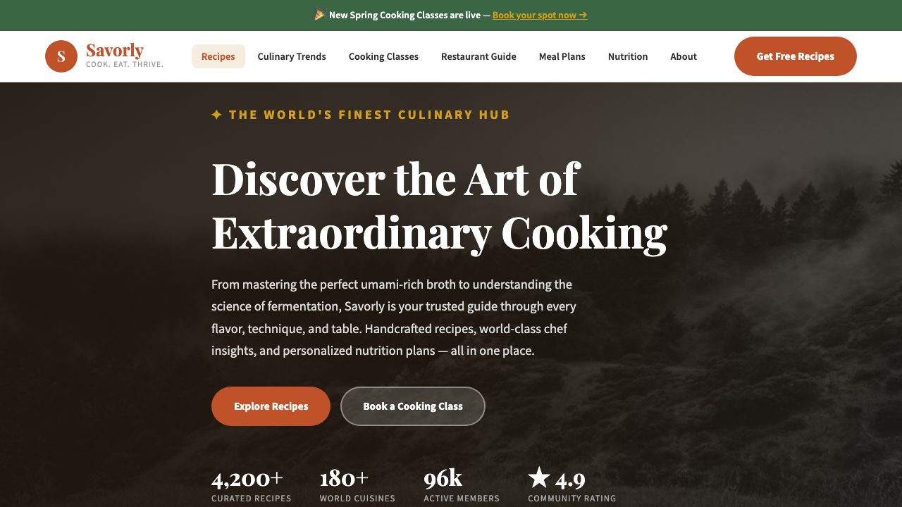 View Food and Drink page