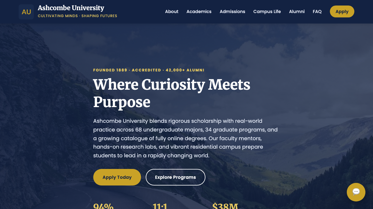 View Education page