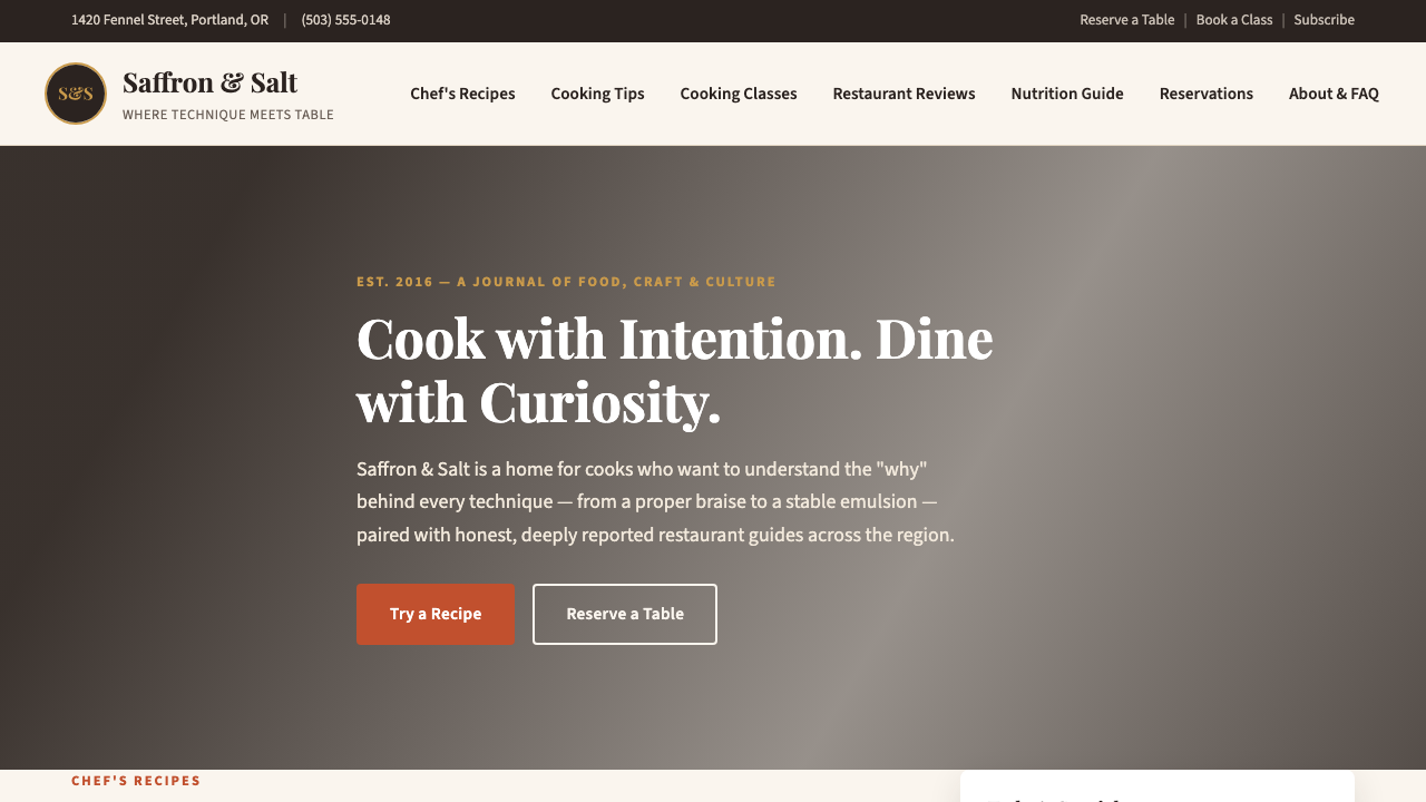 View Food and Drink page