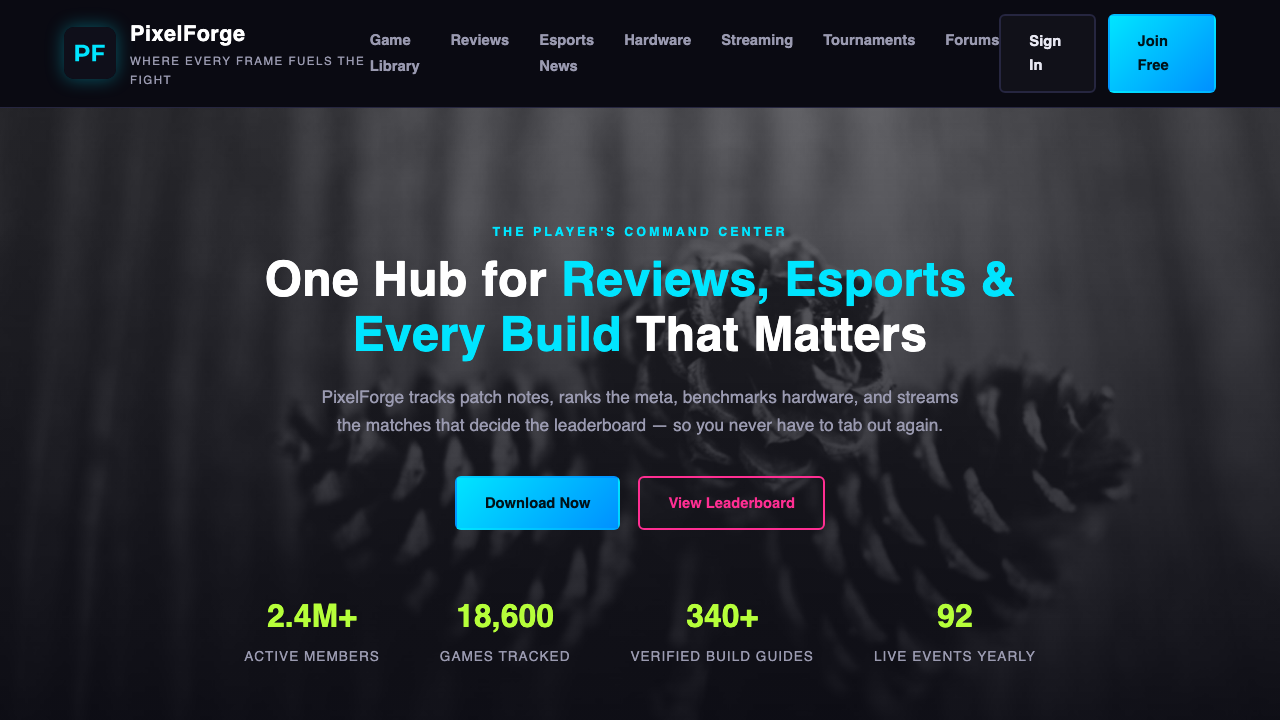 View Gaming page