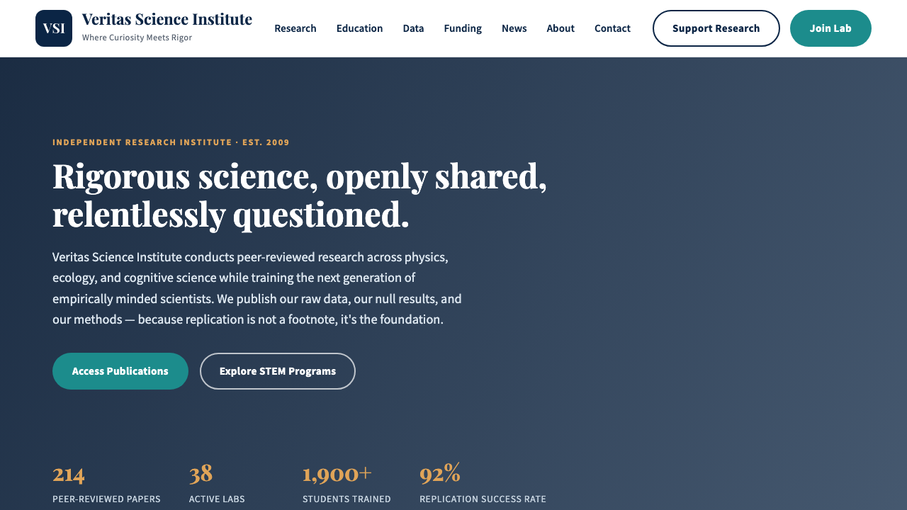 View Science page