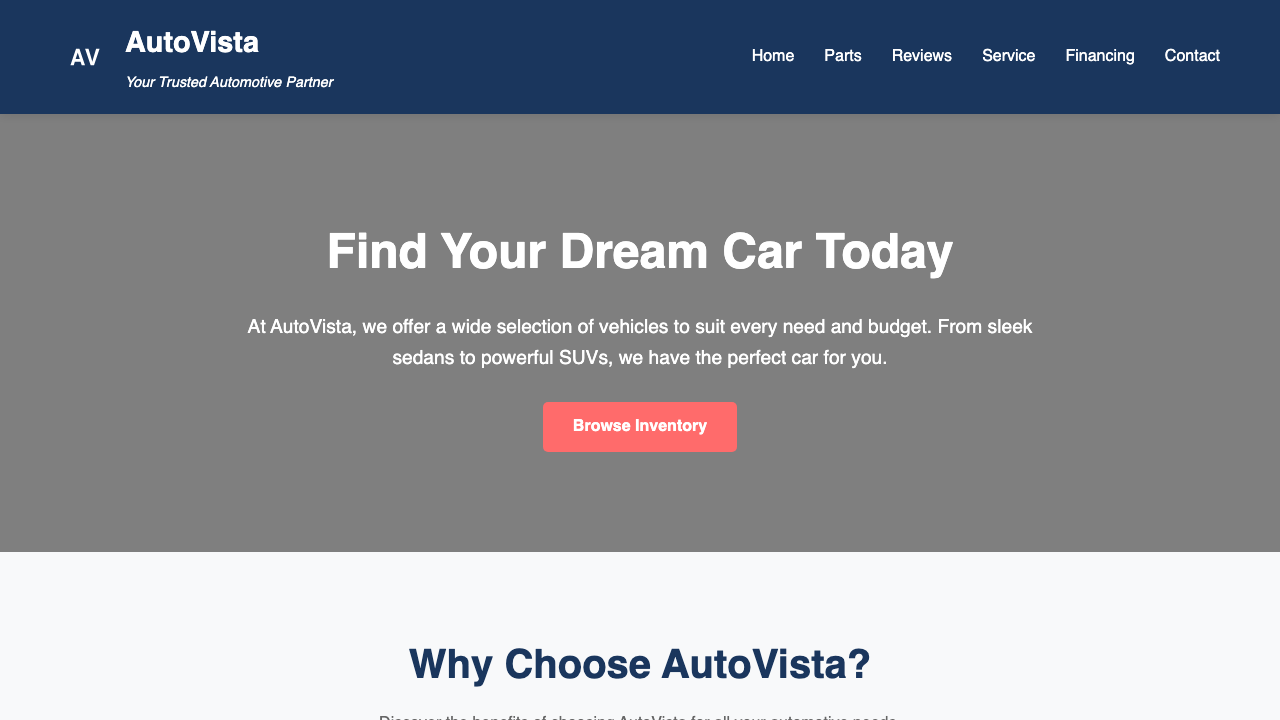 View Automotive page