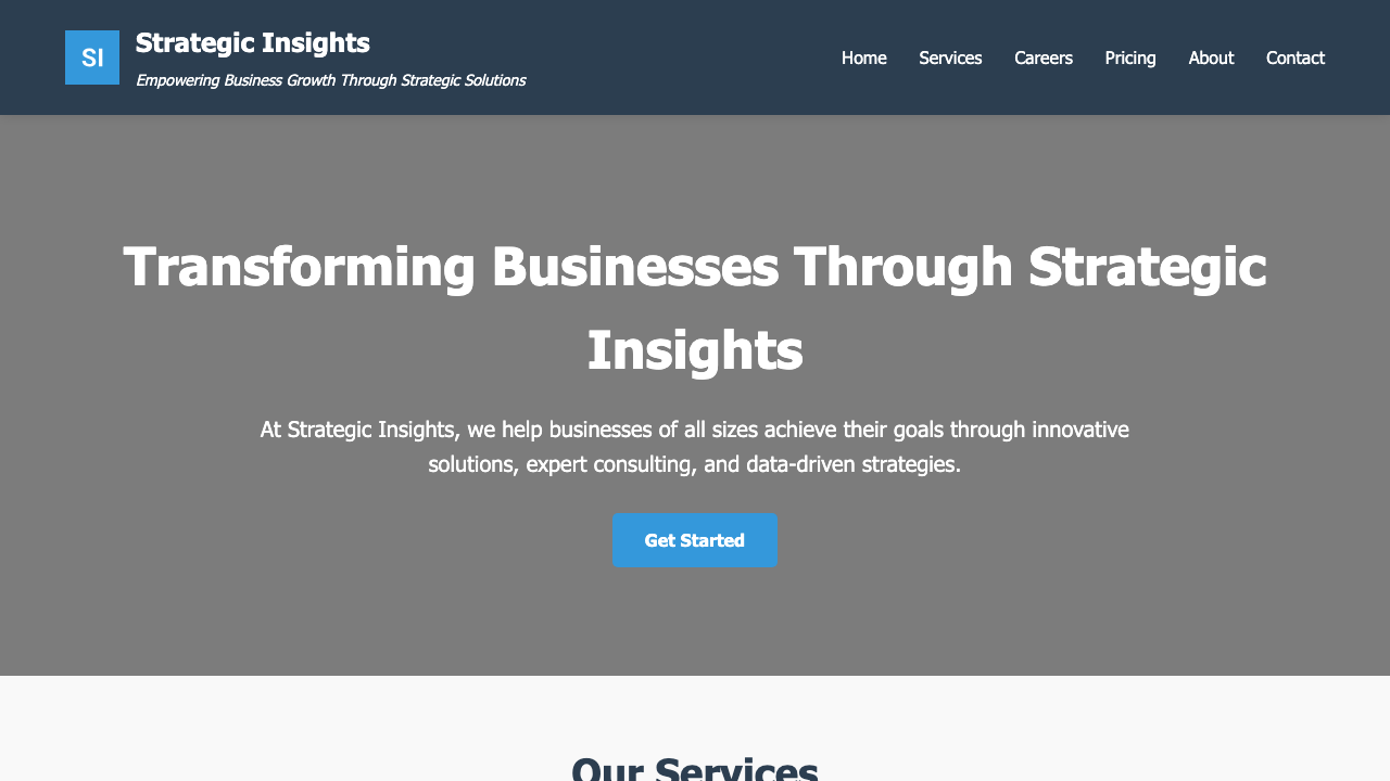 View Business page