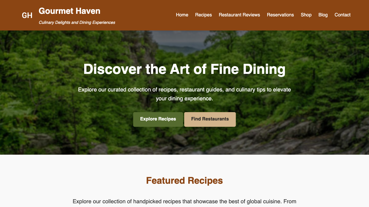 View Food and Drink page