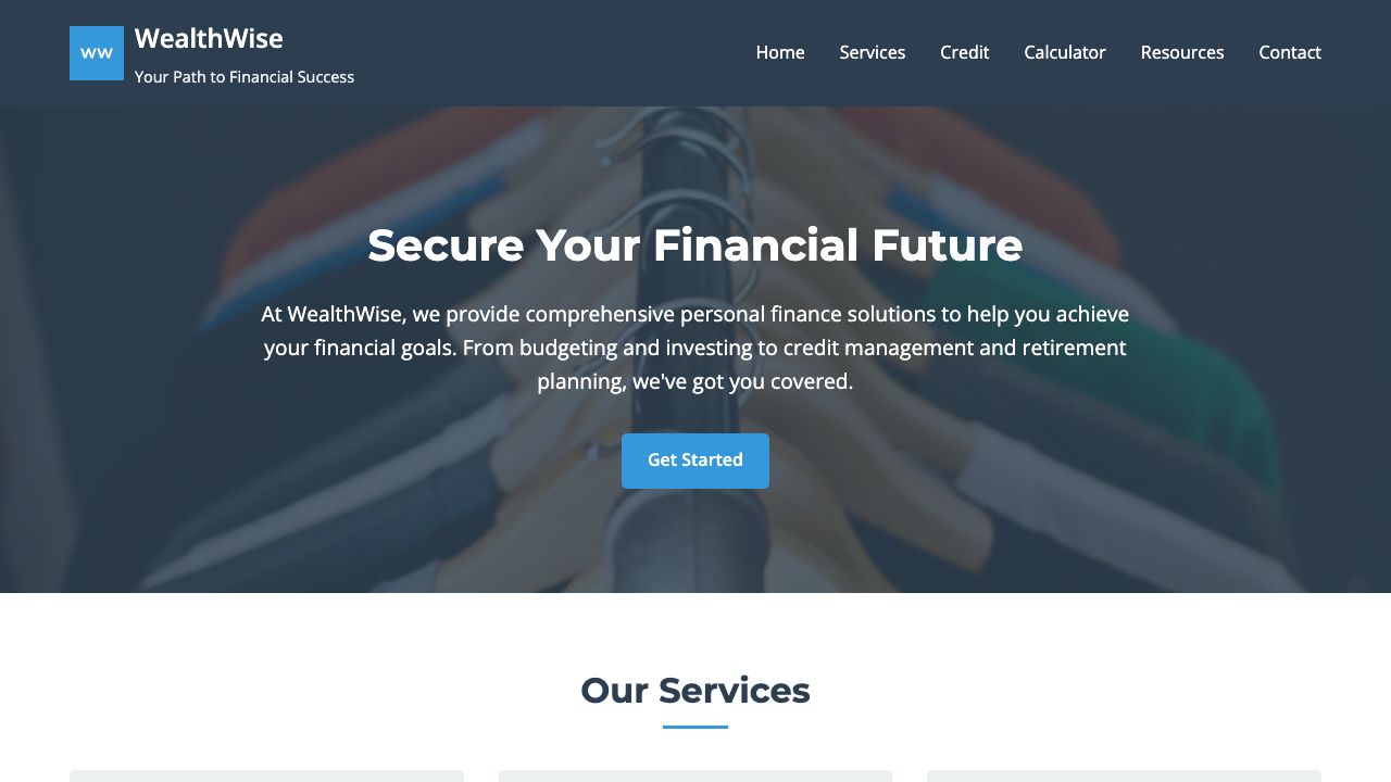 View Personal Finance page
