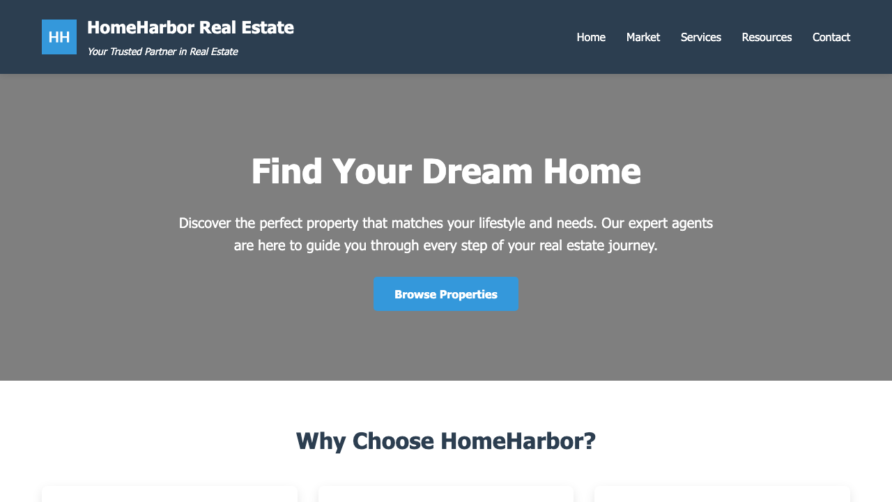 View Real Estate page