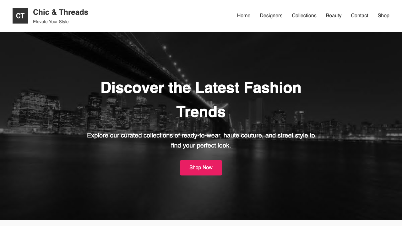 View Style and Fashion page