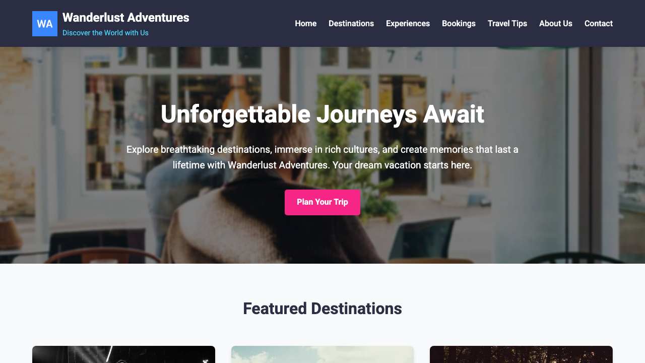 View Travel page