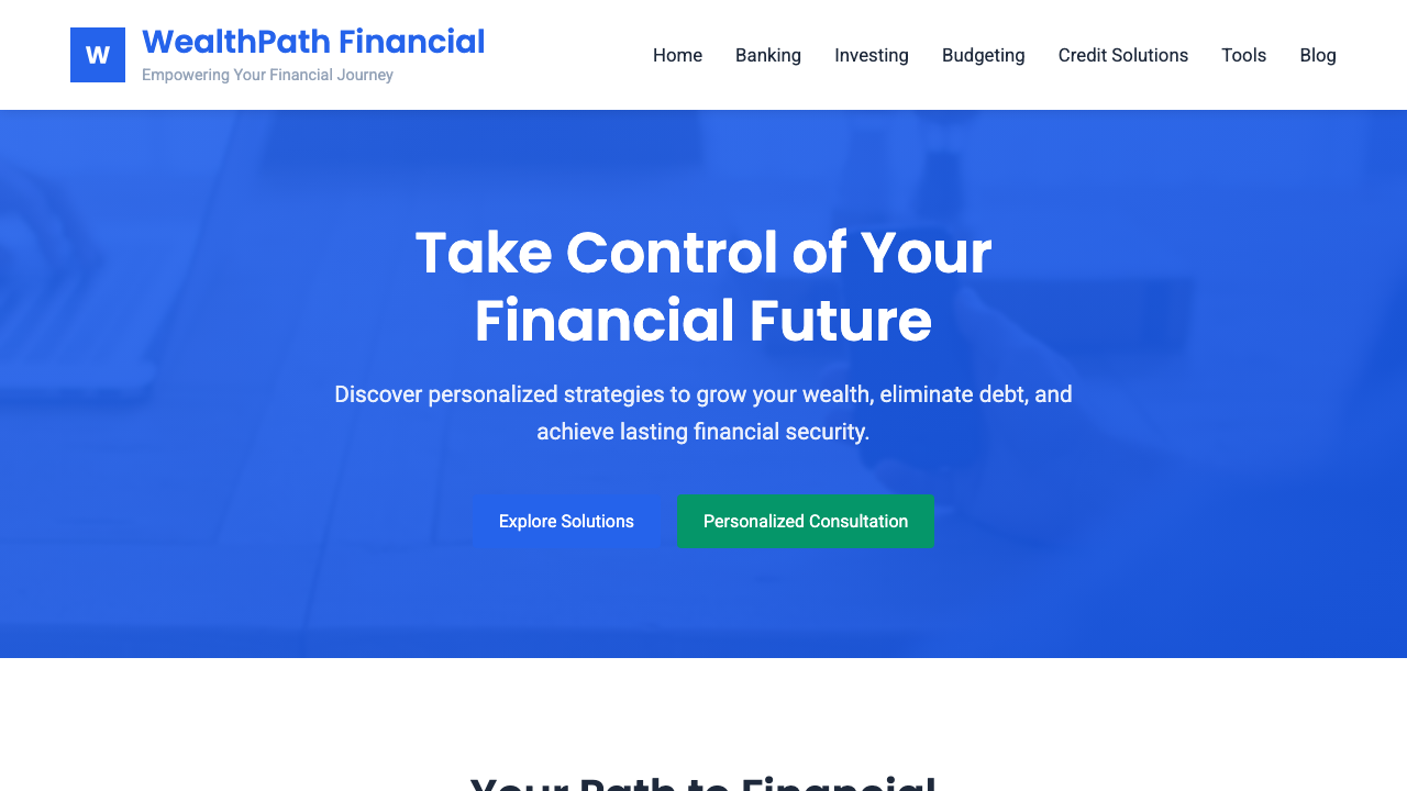 View Personal Finance page