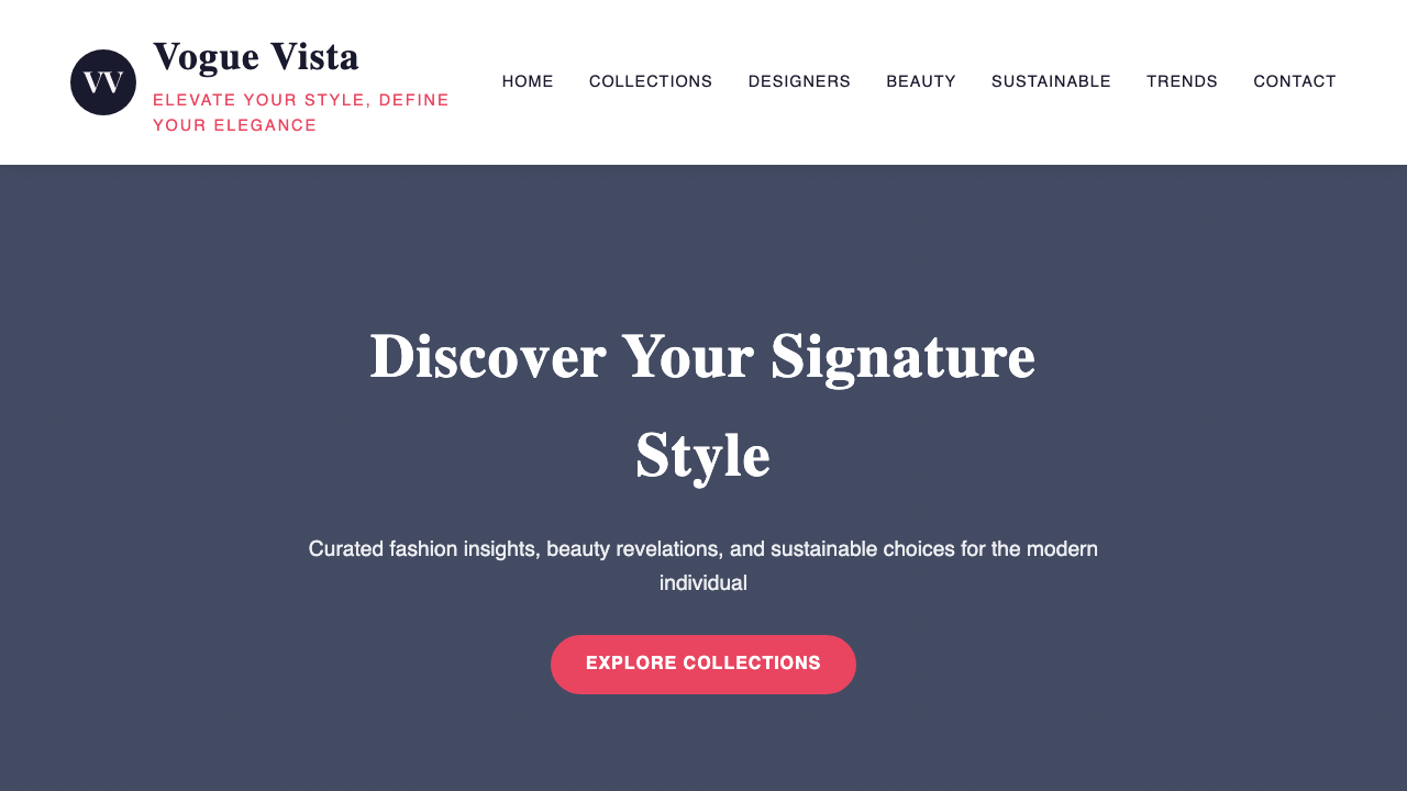 View Style and Fashion page