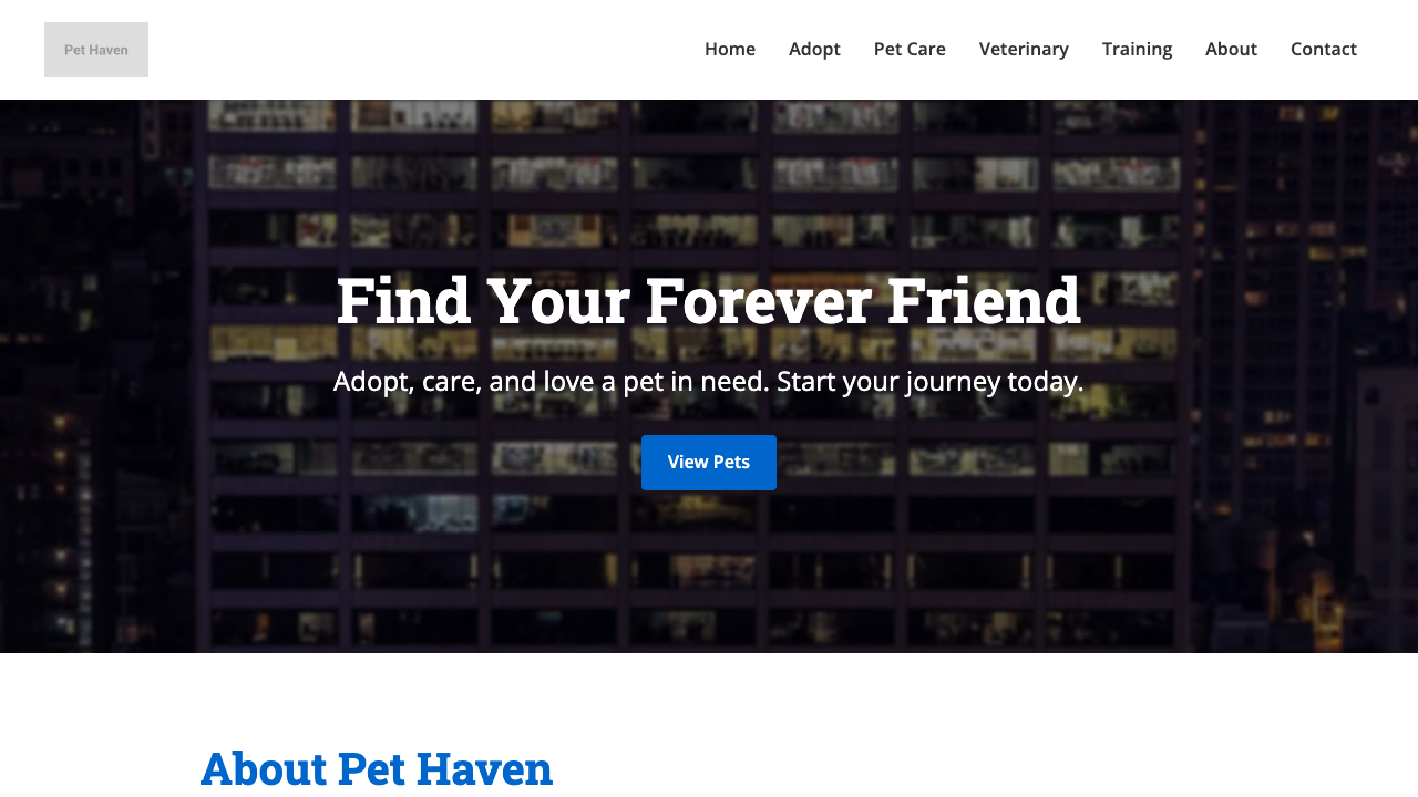 View Pets page