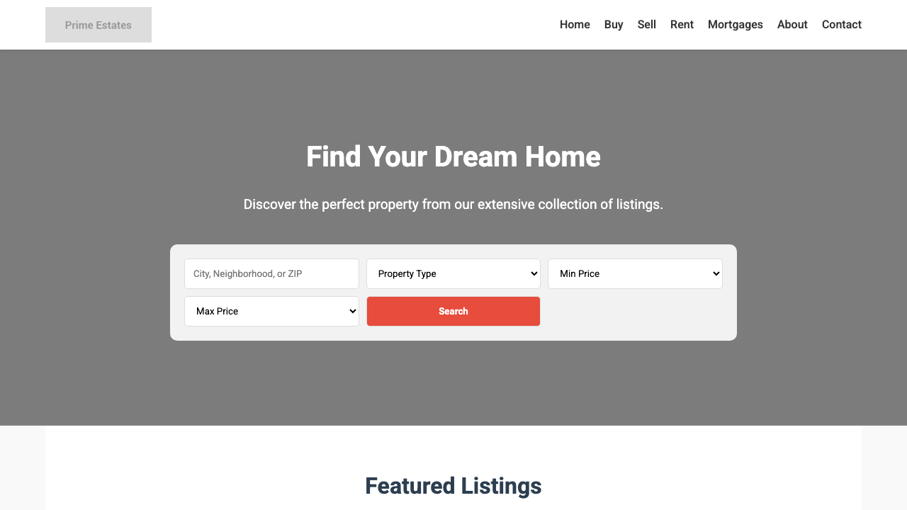 View Real Estate page