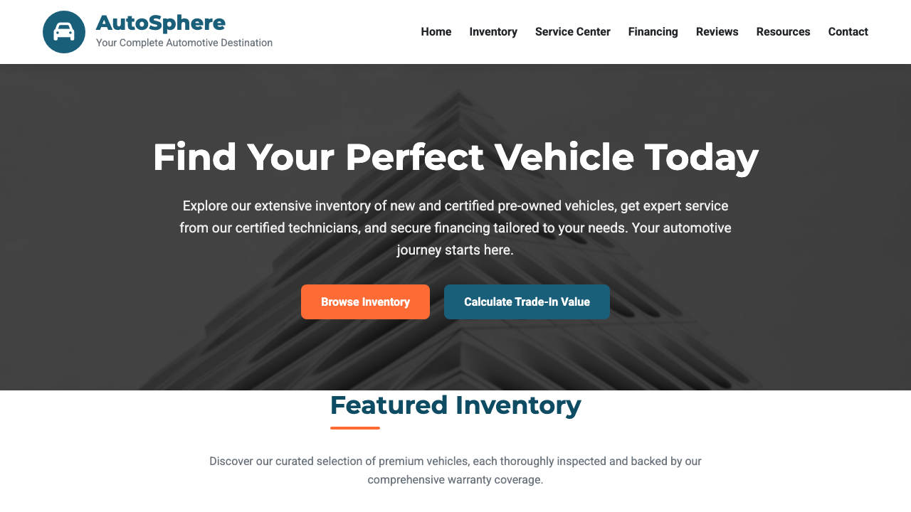 View Automotive page