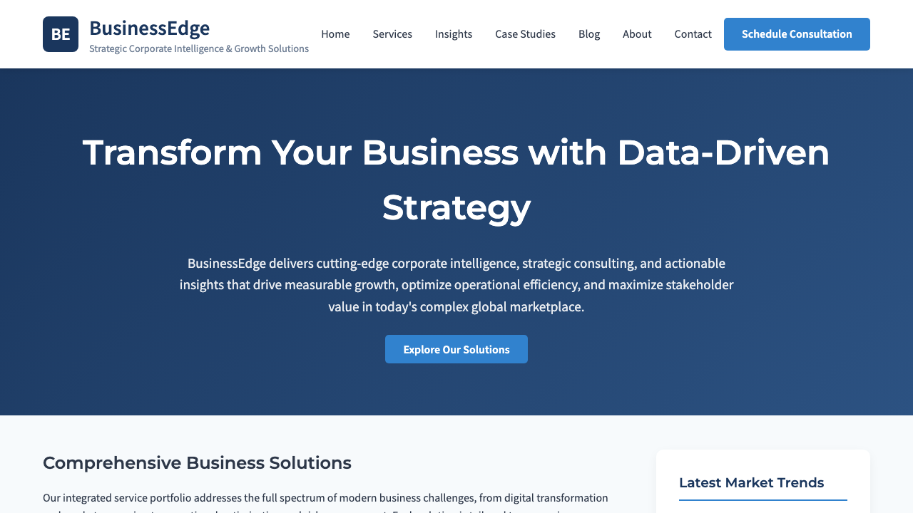 View Business page