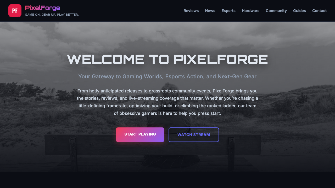 View Gaming page