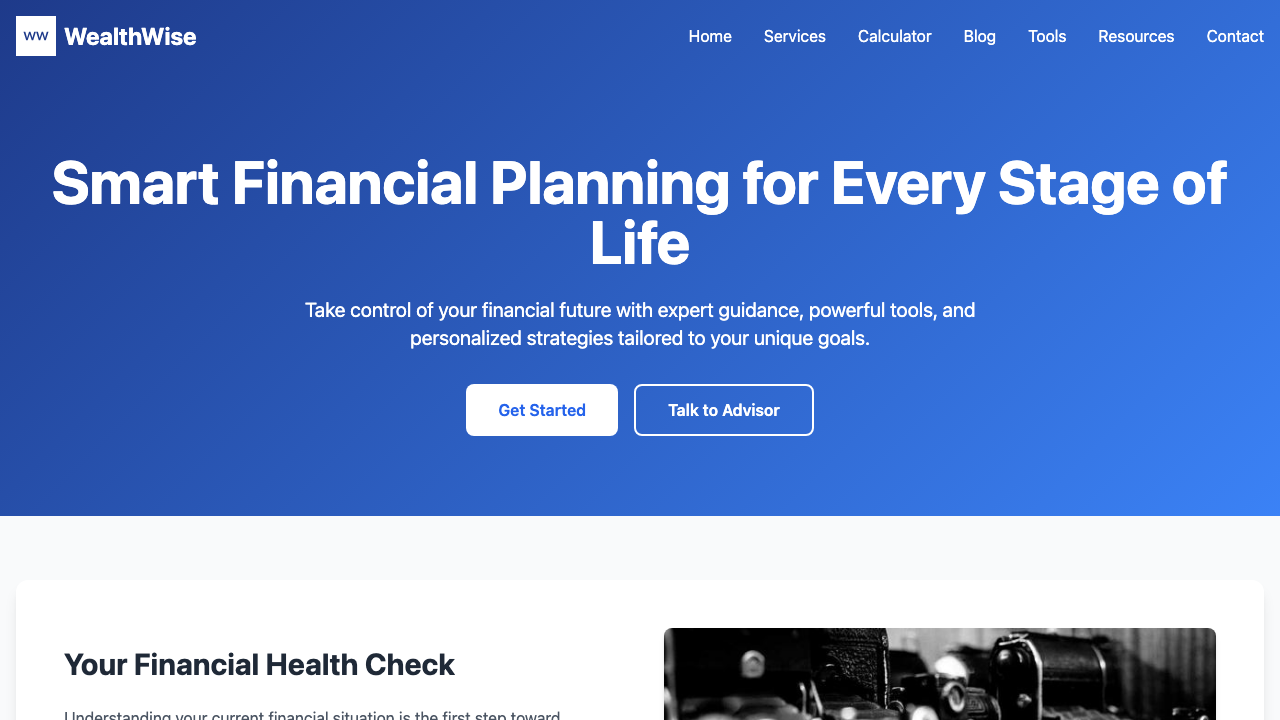 View Personal Finance page