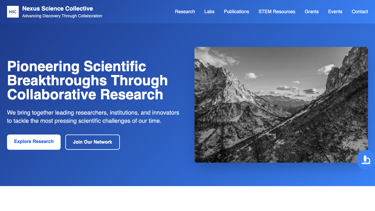 View Science page