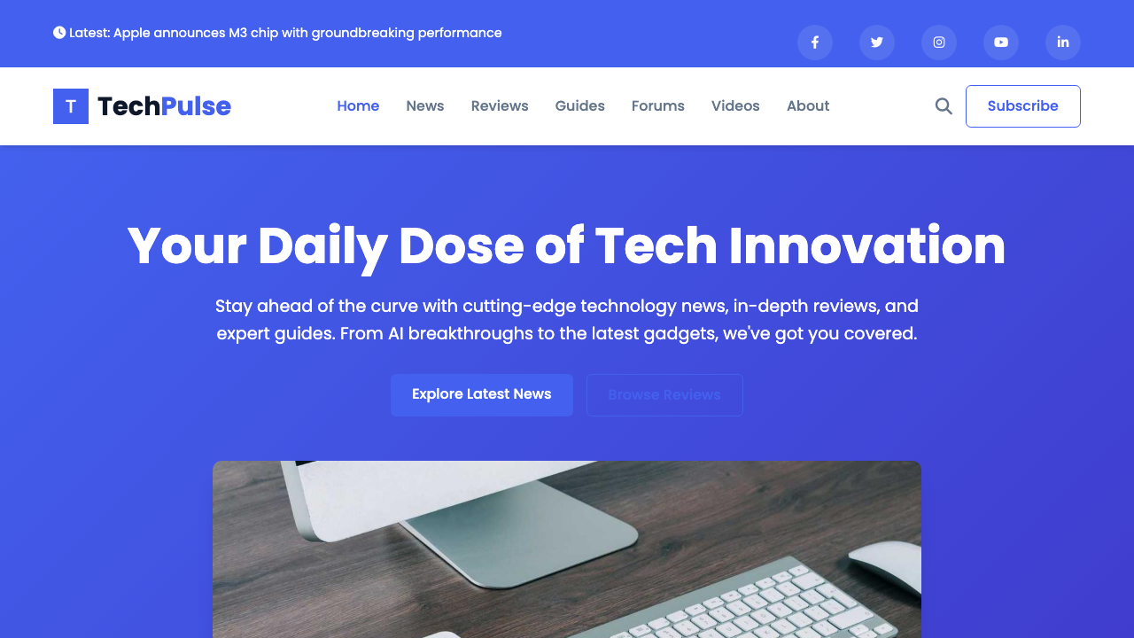 View Technology and Computing page