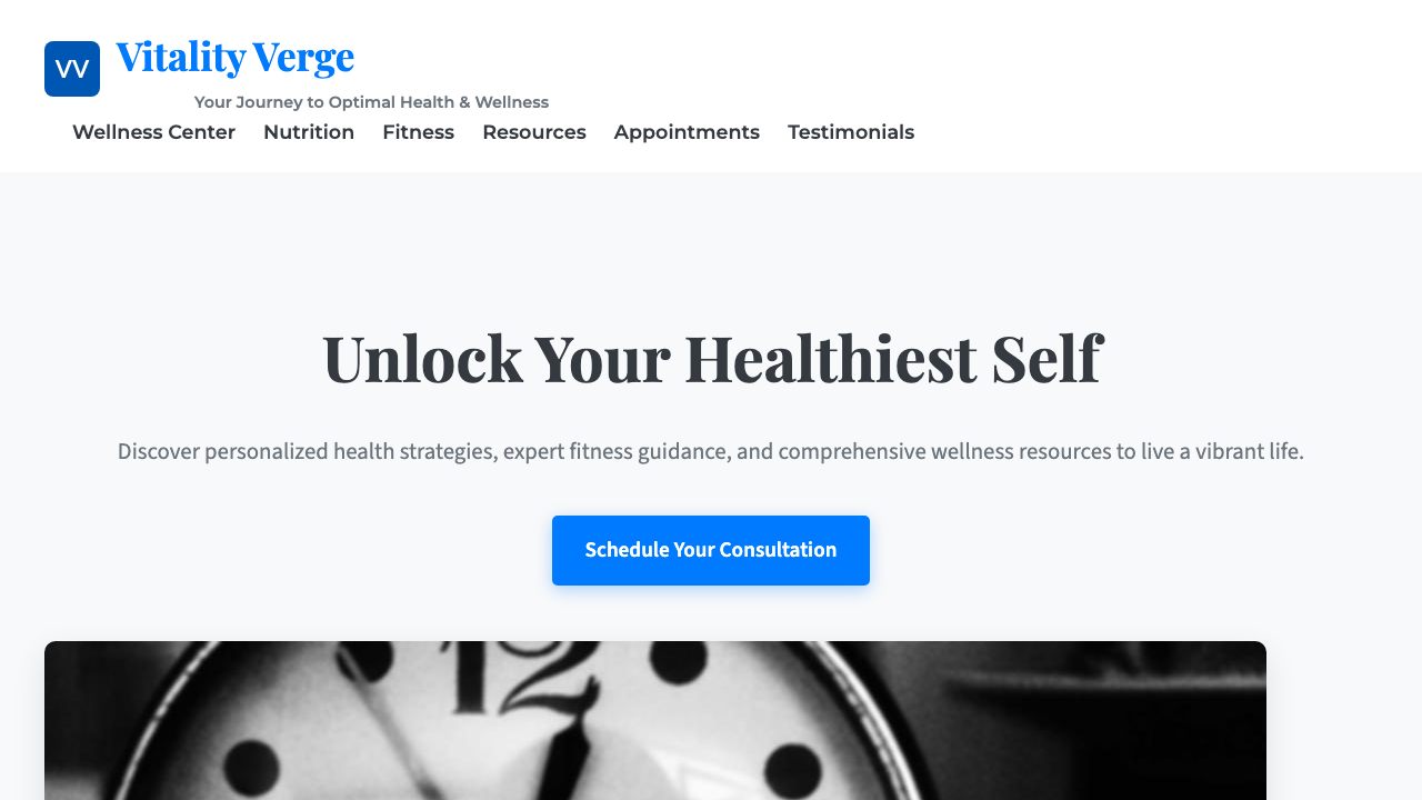 View Health and Fitness page