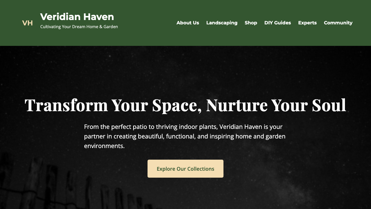 View Home and Garden page