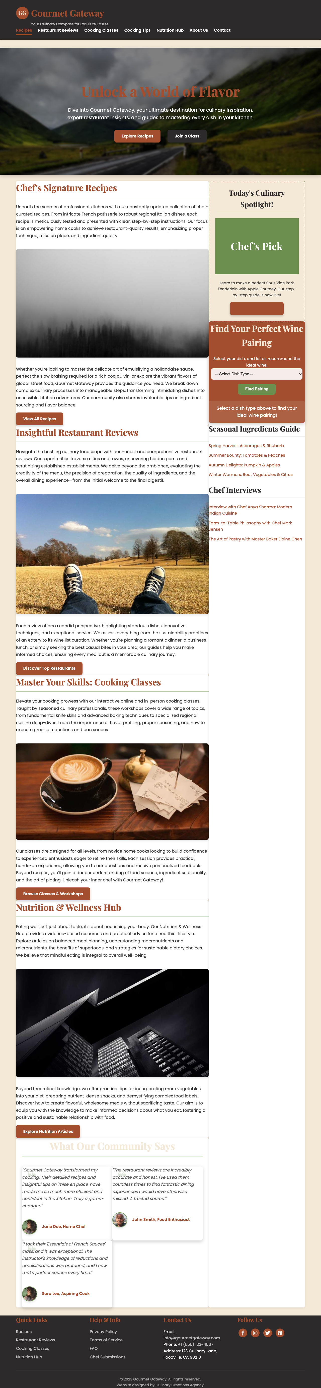 Food And Drink page with AIMAC score 9 (1 critical and 8 serious violations)