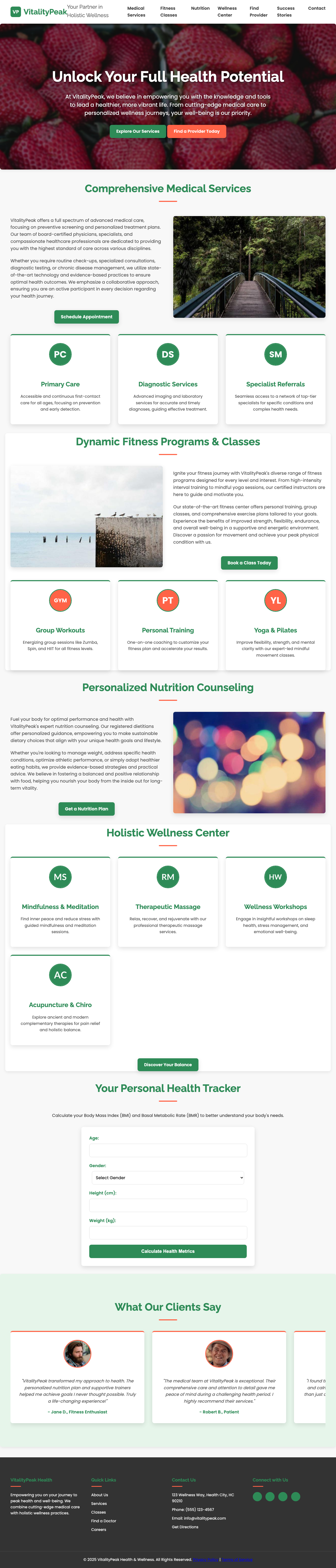 Health And Fitness page with AIMAC score 6.9 (22 serious violations)