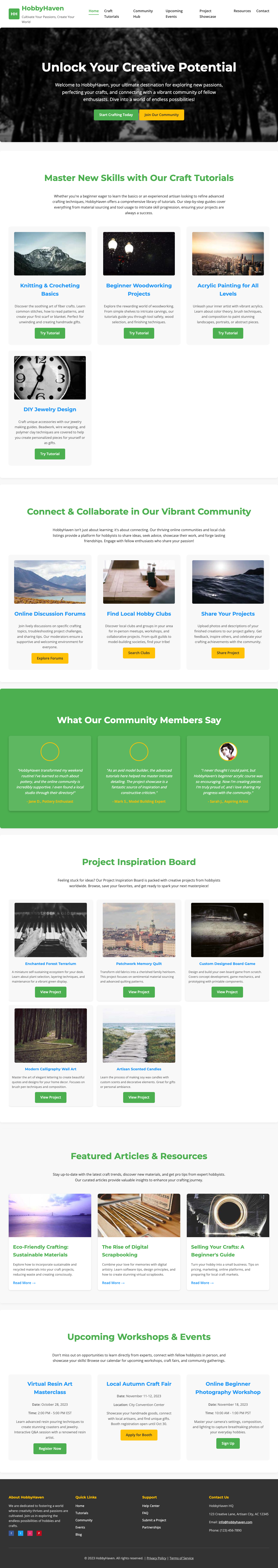 Hobbies And Interests page with AIMAC score 5.7 (47 serious violations)